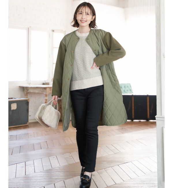 ikka「【雑誌InRed12月号掲載】バーズアイ柄ニットプルオーバー」|プルオーバー|