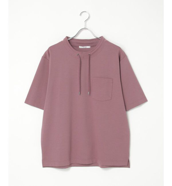 ikka「冷感ルーイカラー5分袖ポケT」|Tシャツ・カットソー|