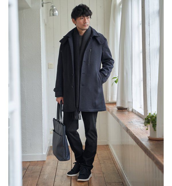 IKKA LOUNGE「ウールライクニットステンカラーコート」|その他|