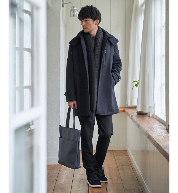 IKKA LOUNGE「ウールライクニットステンカラーコート」|その他|