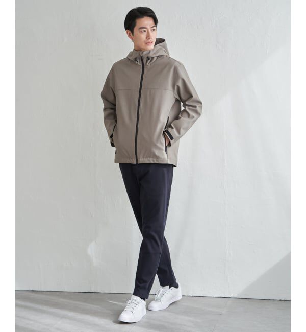 ikka「【雑誌MonoMax4月号掲載】撥水メランジ ジップマウンテンパーカー「小泉孝太郎さん着用モデル」」|ブルゾン・スタジャン|
