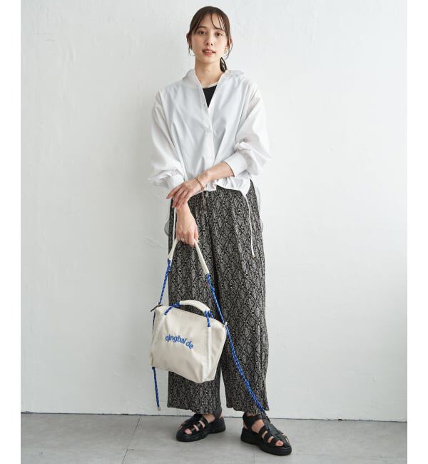 ikka「【雑誌InRed6月号掲載】さらっとプリーツワイドパンツ【親子コーデ】」|キュロット|