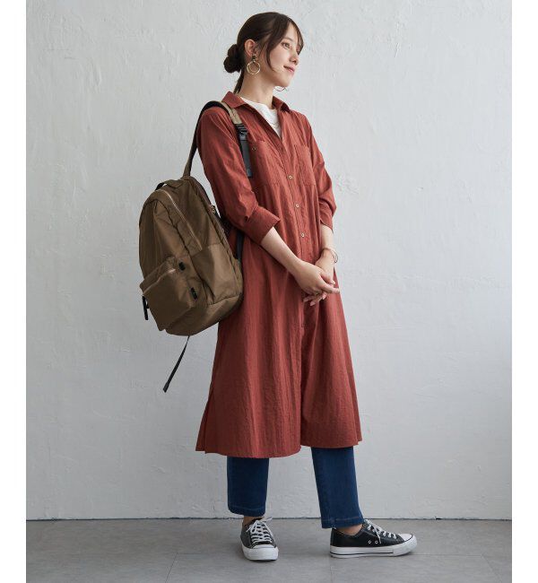 ikka「コットンポケ付きシャツワンピース」|その他|