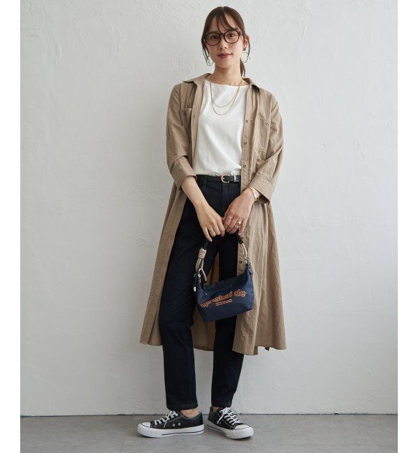 ikka「コットンポケ付きシャツワンピース」|その他|
