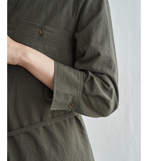 ikka「コットンポケ付きシャツワンピース」|その他|