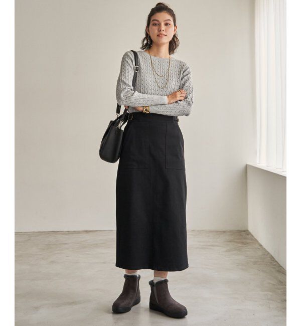 IKKA LOUNGE「【お得だ値】ミニケーブルニットプルオーバー【静電気防止】」|プルオーバー|
