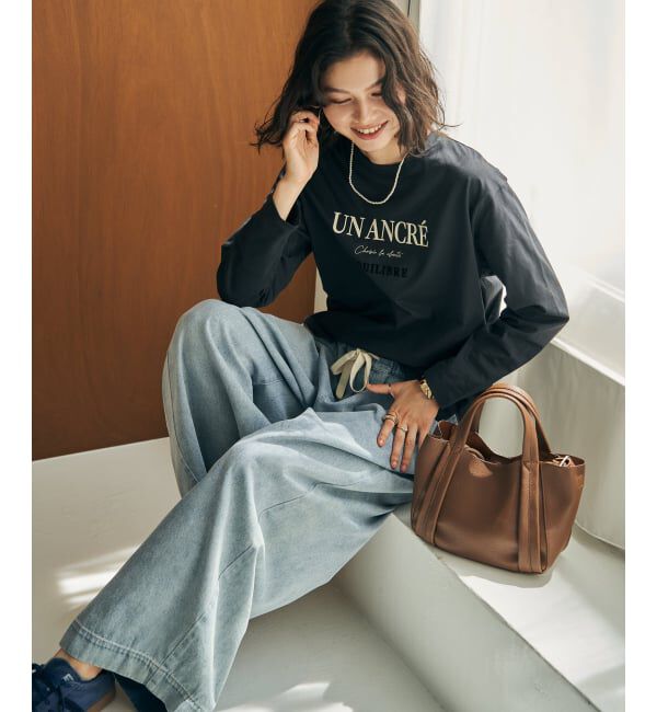 ikka「ロゴフォトプリントロンT」|Tシャツ・カットソー|