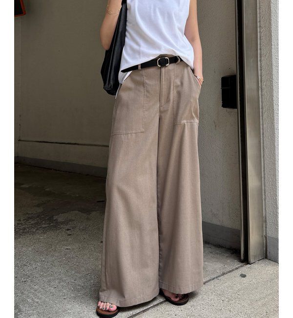 Lbc with Life「リネン混ベイカーワイドパンツ」|その他|