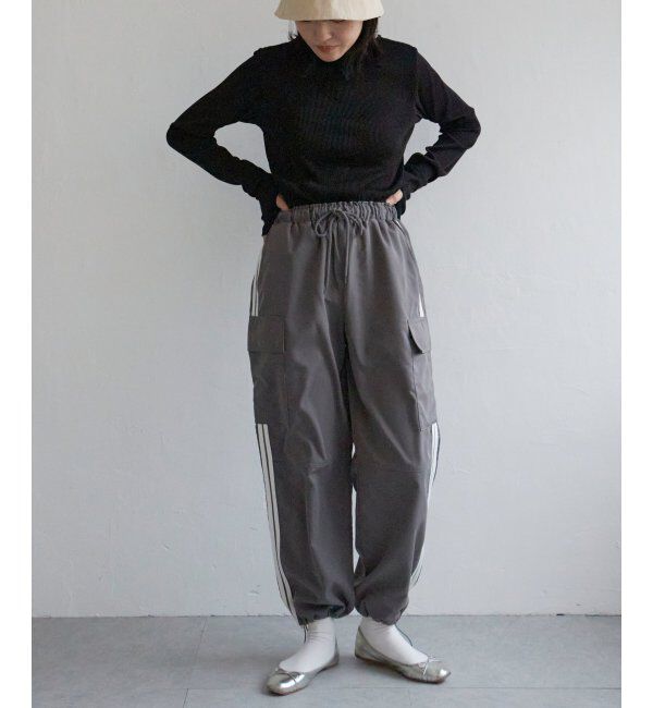 VENCE share style「ポプリンライン入りカーゴパンツ」|デニム|