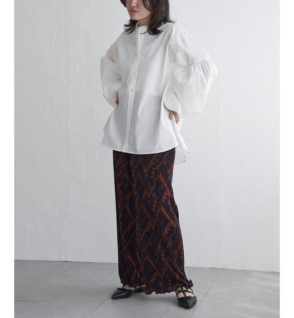 VENCE share style「バルーン袖スタンドシャツ」|シャツ・ブラウス|