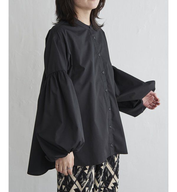VENCE share style「バルーン袖スタンドシャツ」|シャツ・ブラウス|