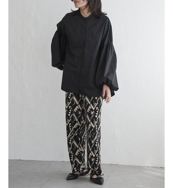 VENCE share style「バルーン袖スタンドシャツ」|シャツ・ブラウス|