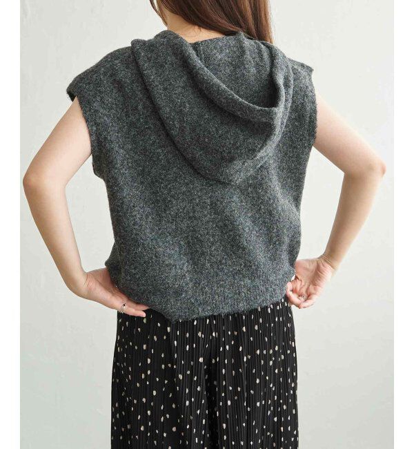 VENCE share style「杢ニットフードベスト」|その他|