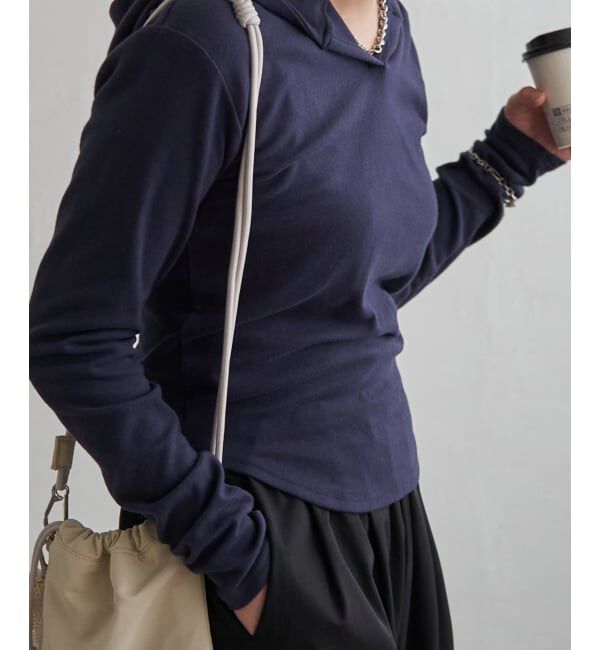 VENCE share style「スキッパーフーディーロンT」|その他|