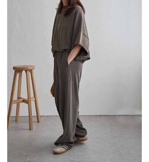 VENCE share style「【セットアップ対応】パウダー加工パンツ」|その他|チャコール