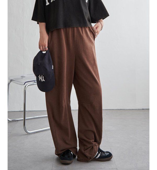 VENCE share style「【セットアップ対応】パウダー加工パンツ」|その他|ブラウン