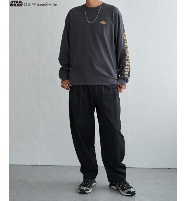 VENCE share style「スター・ウォーズ デザイン袖プリントロンT」|Tシャツ・カットソー|