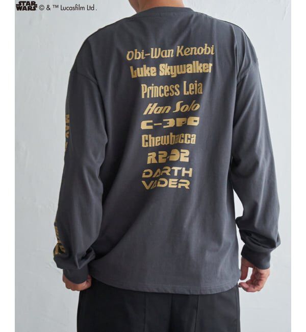 VENCE share style「スター・ウォーズ デザイン袖プリントロンT」|Tシャツ・カットソー|