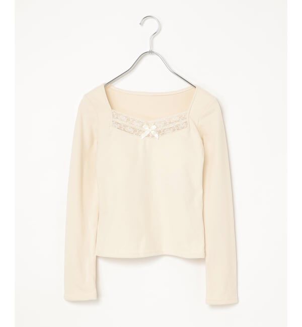VENCE share style「リボンレースカップインTシャツ」|その他|