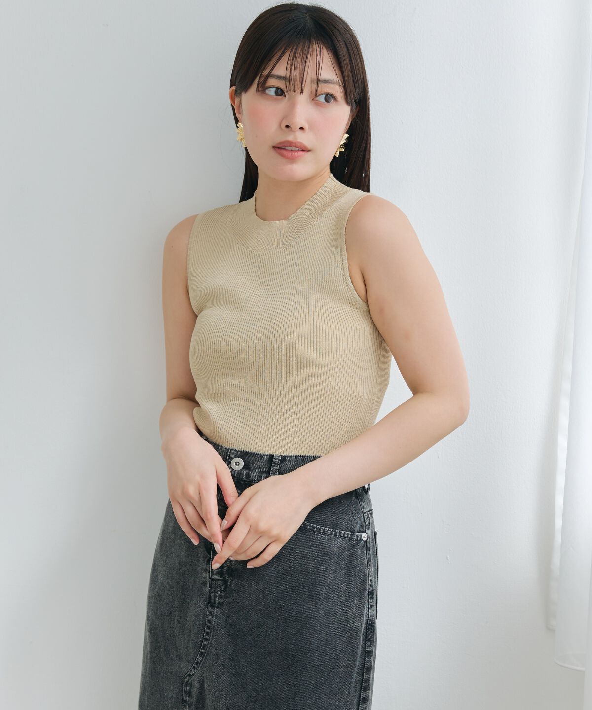 アンドクチュール「ラメノースリトップス」|ニット・セーター|