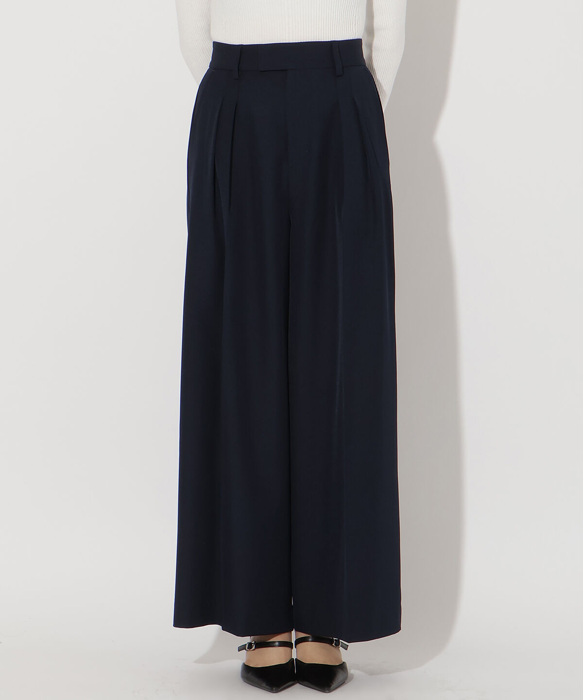 アンドクチュール「タックワイドパンツ」|その他|