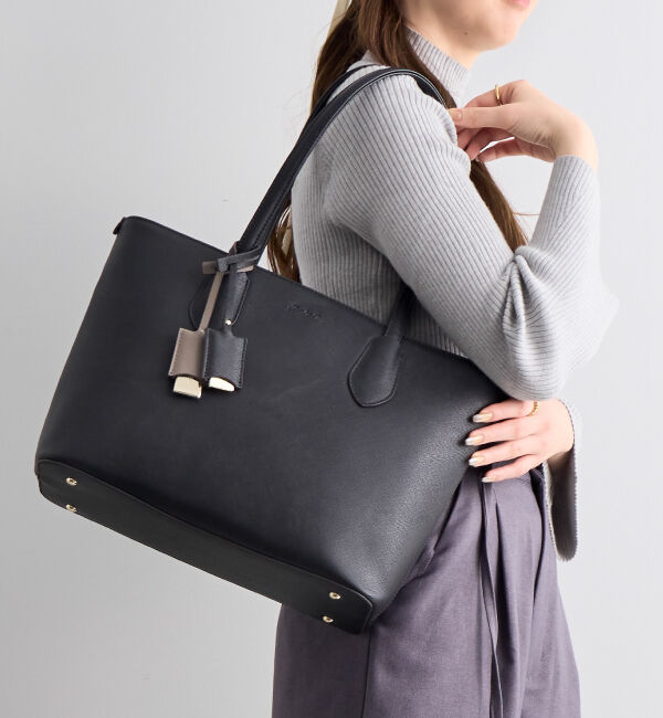 Jewelna Rose「Jewelna Rose  リタ・トートバッグ A4ジャストサイズ 16145」|トートバッグ|ブラック