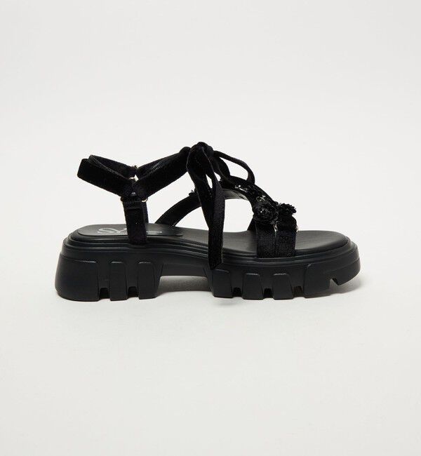 SY UNITED ARROWS「＜SY＞フラワービジューリボン サンダル50&uarr;」|サンダル|