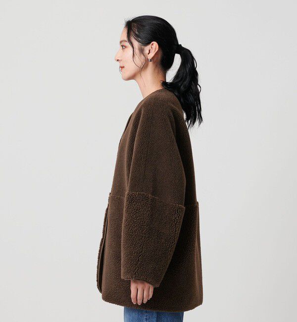 BEAUTY&YOUTH UNITED ARROWS「【WEB限定】ボア&times;フェイクムートン リバーシブルジャケット 」|その他|