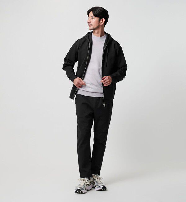 BEAUTY&YOUTH UNITED ARROWS「【WEB限定 WARDROBE SMART】ダブルニット ジップパーカー/セットアップ対応【抗菌・防臭】」|パーカー|