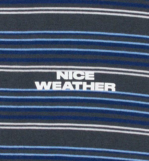 NICE WEATHER「＜NICE WEATHER＞マルチボーダー ロングスリーブ Tシャツ」|Tシャツ・カットソー|