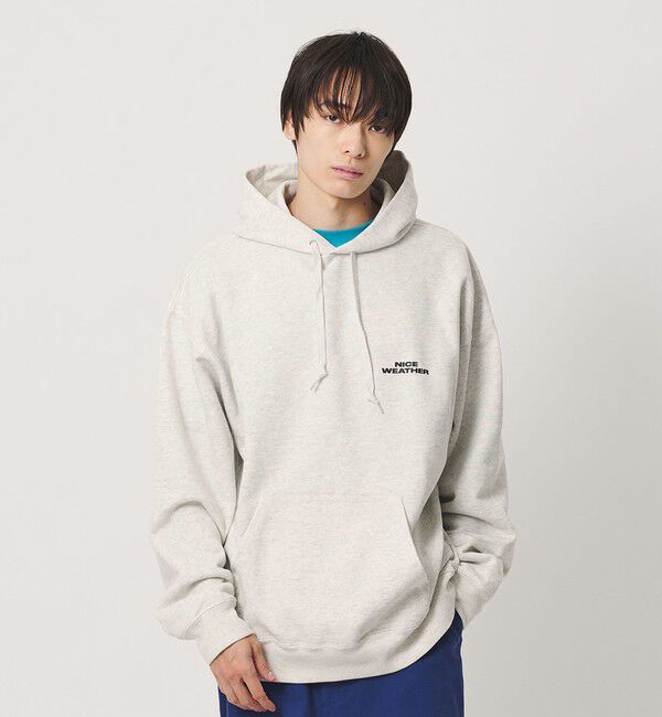 NICE WEATHER「＜NICE WEATHER＞ロゴ プルオーバー フーディ」|スウェット・ジャージ|