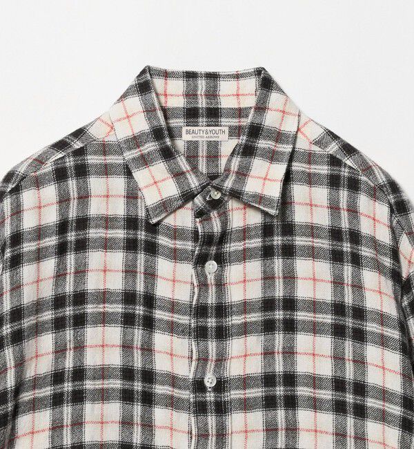 BEAUTY&YOUTH UNITED ARROWS「ウールブレンド チェック レギュラー シャツ GRANDE型」|シャツ・ブラウス|