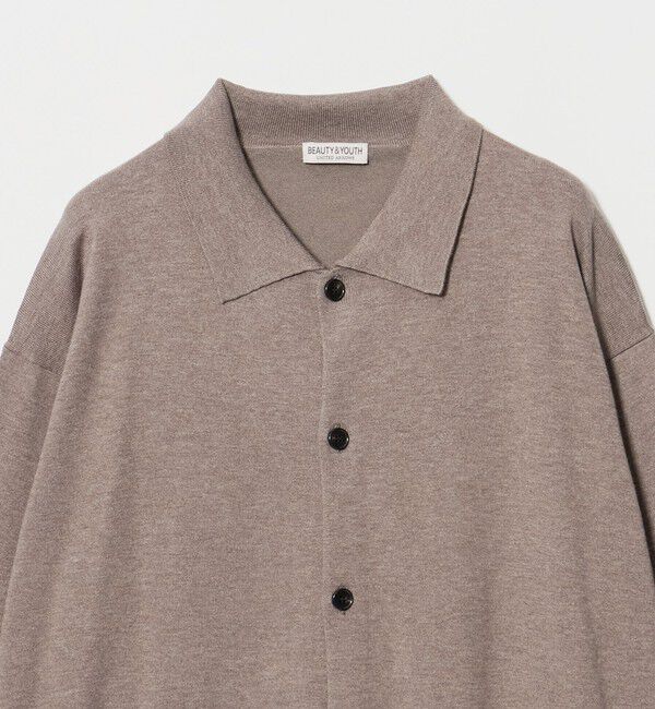 BEAUTY&YOUTH UNITED ARROWS「コットン カシミヤ ニット ポロカラー ジャケット ウォッシャブル」|カーディガン|
