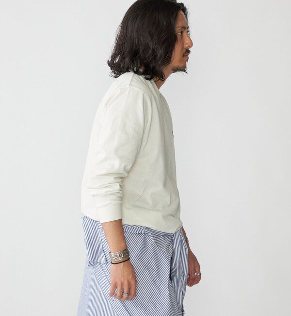 SHIPS「【SHIPS別注】FRED PERRY: COOLMAX(R) 鹿の子 ワンポイント ロゴ Tシャツ (ロンT) 24FW」|Tシャツ・カットソー|