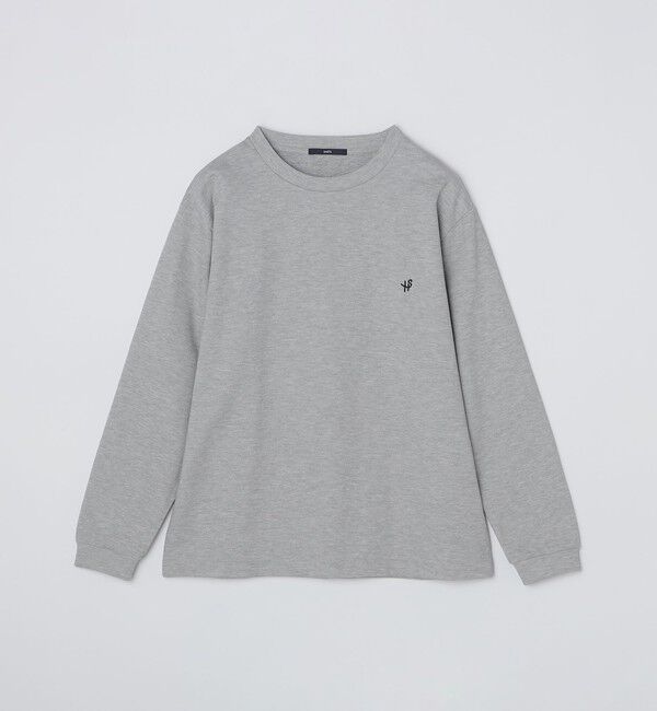 SHIPS「【WEB限定】SHIPS:〈抗菌防臭〉ワンポイントロゴ ハイゲージバーズアイ ダブルフェイス 長袖Tシャツ」|Tシャツ・カットソー|