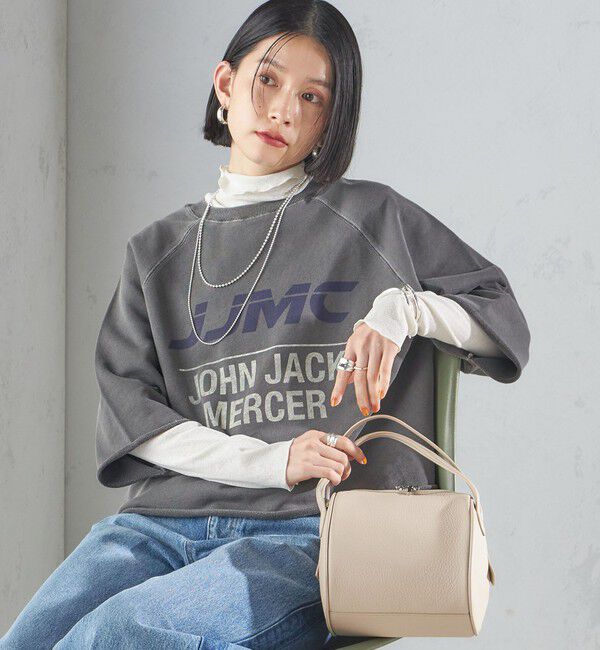 SHIPS for women「【SHIPS別注】〈洗濯機可能〉J.J MERCER:別注 7分袖 プリント スウェット」|スウェット・ジャージ|