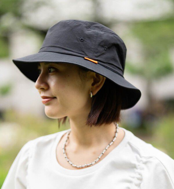 SHIPS any「SHIPS any:〈UVカット/撥水加工/遮熱〉サーマル バリア サファリ ハット 26SS◇」|ハット|ブラック