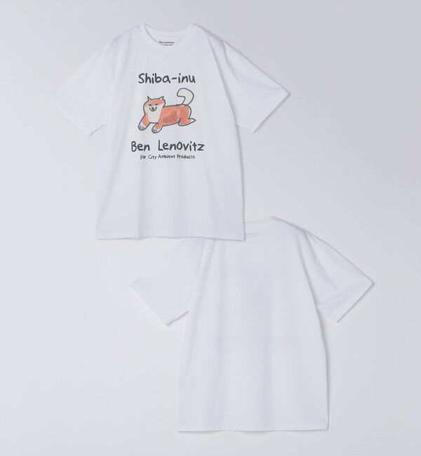 SHIPS「【City Ambient Products別注】Ben Lenovitz: DOG CAT Tシャツ」|Tシャツ・カットソー|