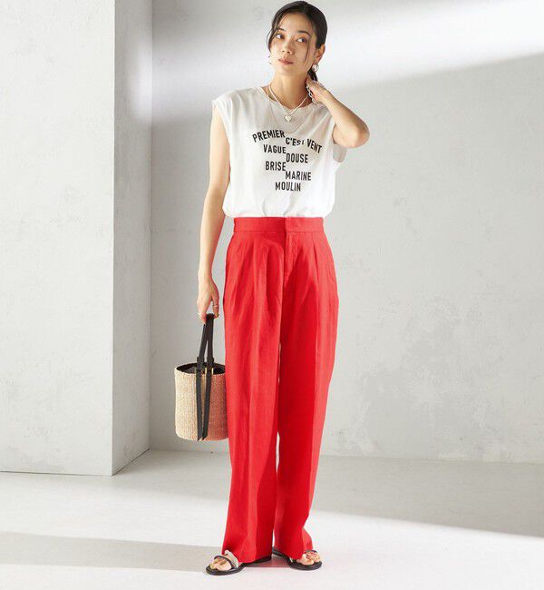 SHIPS for women「プラチナ ヴェール フレンチ スリーブ TEE」|Tシャツ・カットソー|