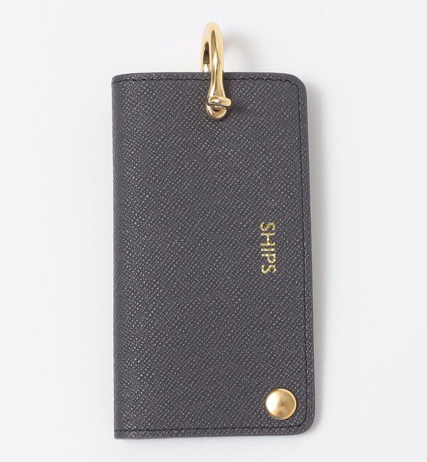 SHIPS「【WEB限定】SHIPS:【SAFFIANO LEATHER】シャックル 2トーン キーケース」|キーケース|ダークグレー