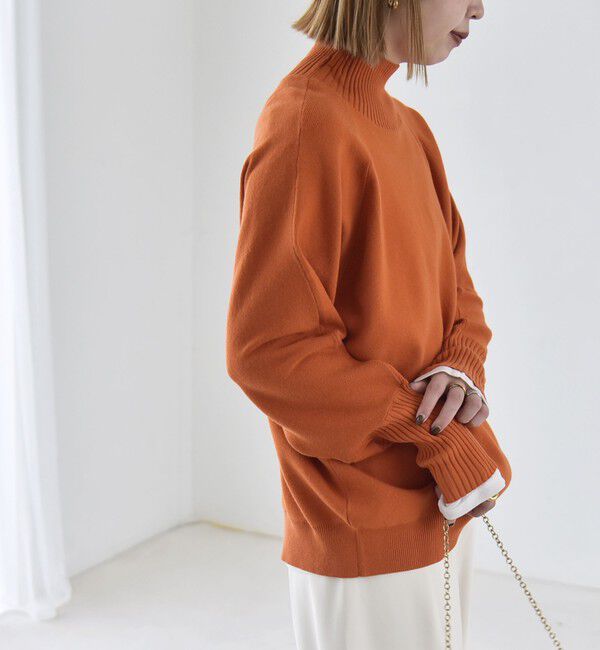 quaranciel「《予約》〈洗濯機可能〉タートルネック ラグラン ロングリブ ニット プルオーバー 26AW」|ニット・セーター|