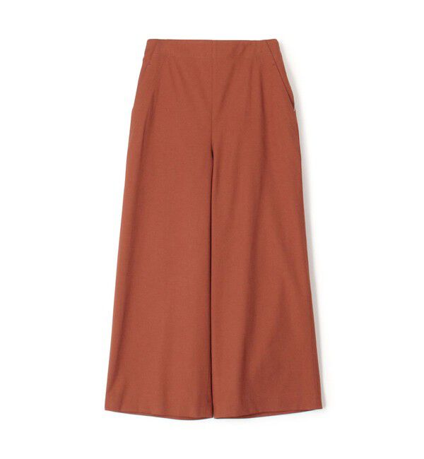 MACPHEE「コットンレーヨンストレッチ セミワイドクロップドパンツ」|その他|45 キャメル