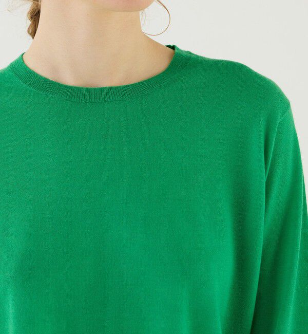 GALERIE VIE「 ウーステッドカシミヤ クルーネックプルオーバー」|ニット・セーター|