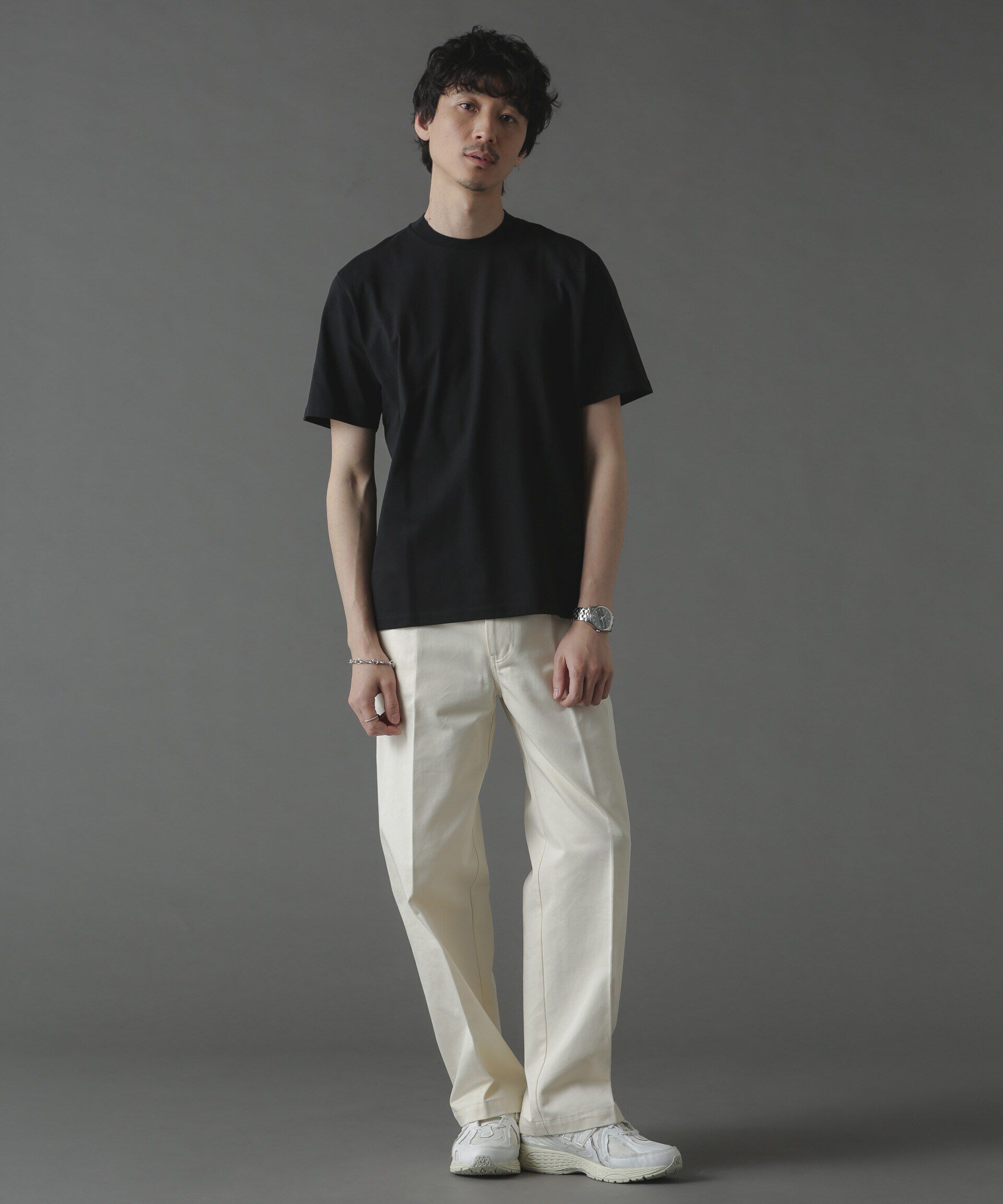 nano･universe「ジャケT(R) クルーネック 半袖」|Tシャツ・カットソー|