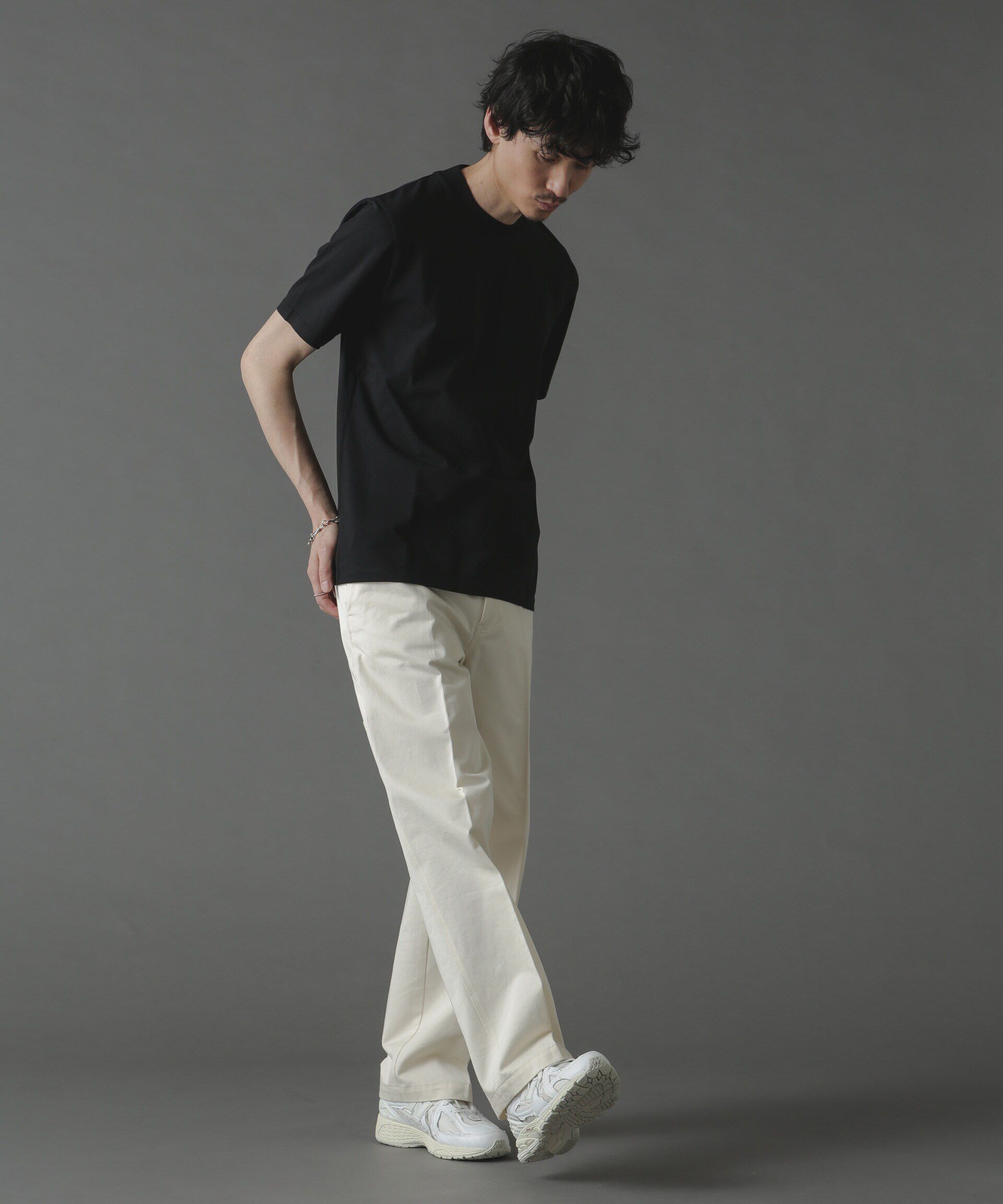 nano･universe「ジャケT(R) クルーネック 半袖」|Tシャツ・カットソー|