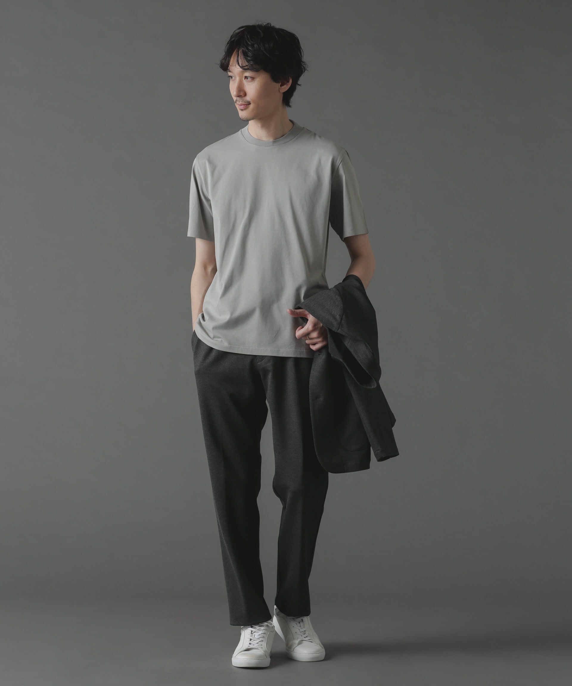 nano･universe「ジャケT(R) クルーネック 半袖」|Tシャツ・カットソー|