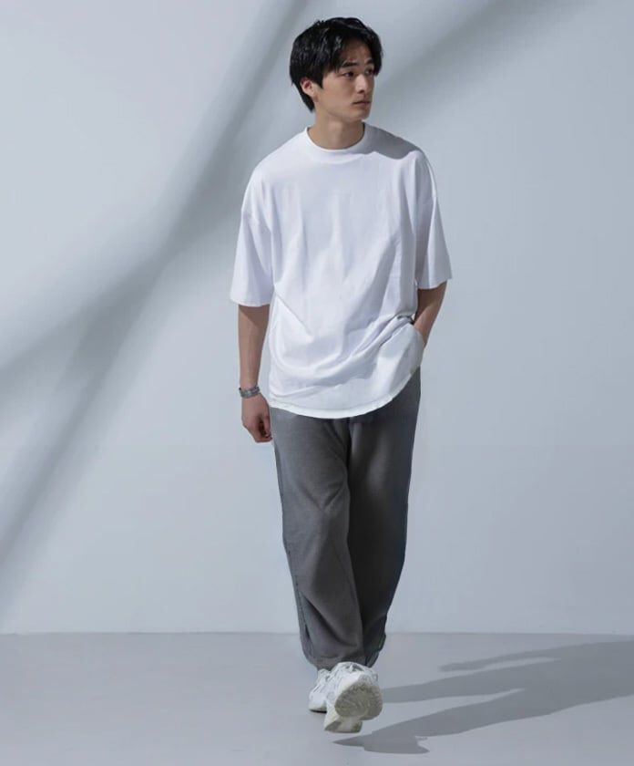 nano･universe「Anti Soaked(R)汗染み防止 クルーネックビッグT」|Tシャツ・カットソー|