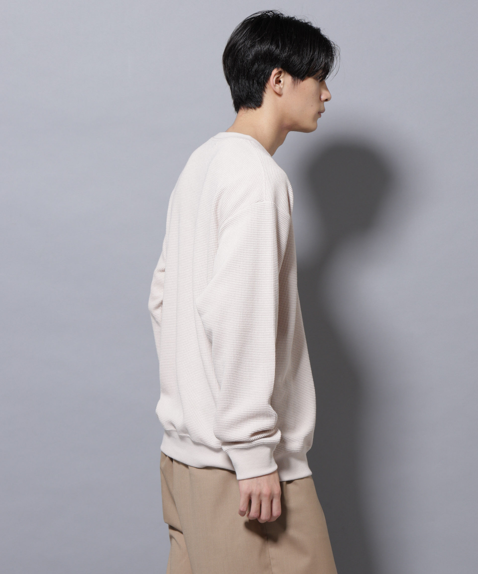 NANO universe「テックワッフルクルーネックＴシャツ」|Tシャツ・カットソー|