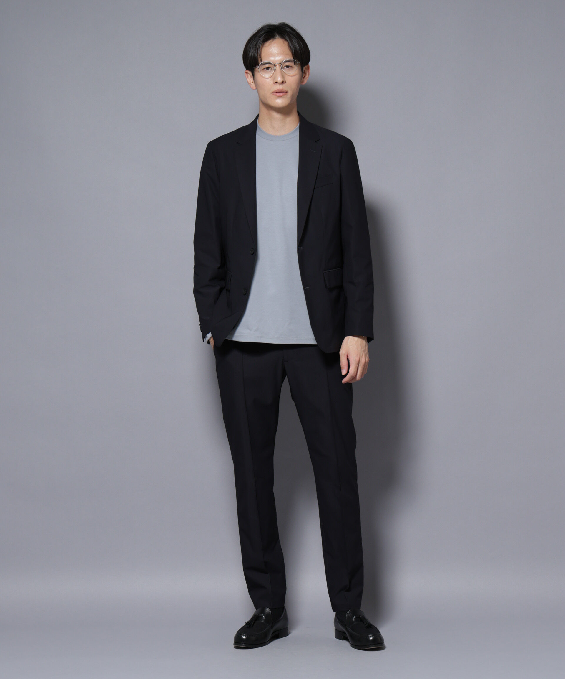 NANO universe「｢N JACKET BASIC｣TEXBRID(R) ﾂｲﾙｼﾞｬｹｯﾄ/ｽﾄﾚｯﾁ･撥水(ｾｯﾄｱｯ 」|スーツ|