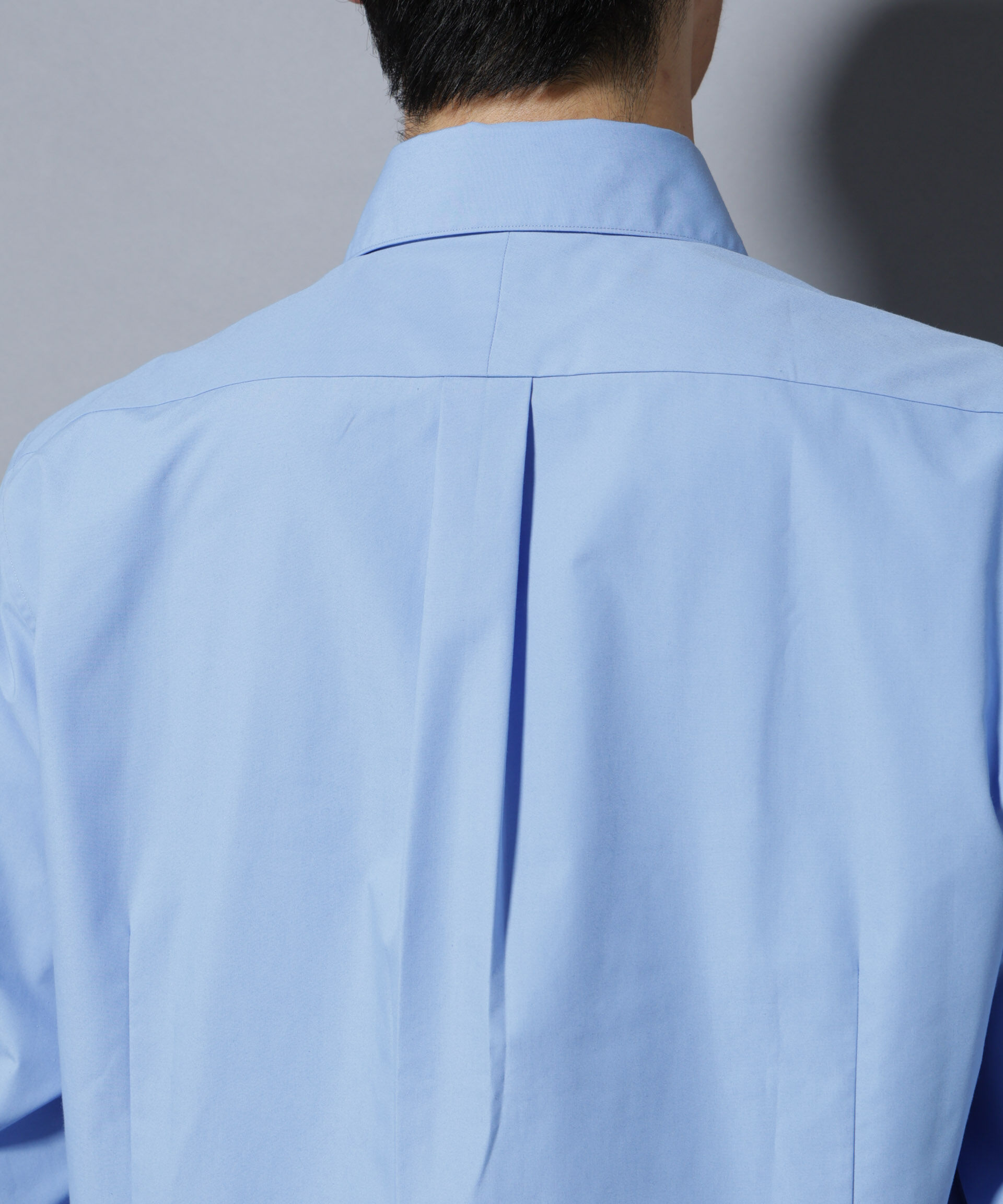 NANO universe「「N shirt」Anti Soaked(R)汗染み防止ホリゾンタルカラーシャツ長袖」|シャツ・ブラウス|